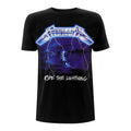 Schwarz - Front - Metallica - "Ride The Lightning Tracks" T-Shirt für Herren-Damen Unisex