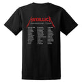 Schwarz - Back - Metallica - "Master Of Puppets European Tour ´86" T-Shirt für Herren-Damen Unisex