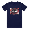 Marineblau - Front - Oasis - "Union Jack" T-Shirt für Herren-Damen Unisex