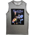 Grau - Front - Prince - "Purple Rain" Ärmelloses Oberteil für Herren-Damen Unisex