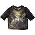 Schwarz - Front - Slipknot - "TESF Profile" Kurzes Top für Damen