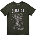 Grün - Front - Sum 41 - "Reaper" T-Shirt für Herren-Damen Unisex