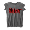 Anthrazit - Front - Slipknot - T-Shirt Logo für Damen