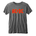 Anthrazit - Front - AC-DC - T-Shirt Logo für Herren-Damen Unisex