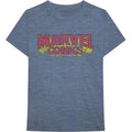 Blau - Front - Marvel Comics - T-Shirt für Herren-Damen Unisex