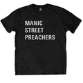 Schwarz - Front - Manic Street Preachers - T-Shirt für Herren-Damen Unisex