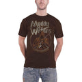 Braun - Front - Muddy Waters - "Father of Chicago Blues" T-Shirt für Herren-Damen Unisex