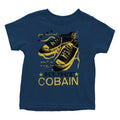 Marineblau - Front - Kurt Cobain - T-Shirt für Kinder