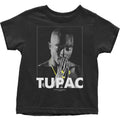 Schwarz - Front - Tupac Shakur - T-Shirt für Kinder