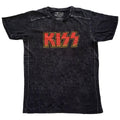 Schwarz - Front - Kiss - "Classic" T-Shirt Logo für Herren-Damen Unisex