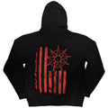 Schwarz - Back - Slipknot - Hoodie mit durchgehendem Reißverschluss Rückseitiger Aufdruck für Herren-Damen Unisex