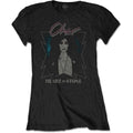 Schwarz - Front - Cher - T-Shirt für Damen