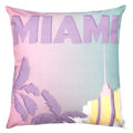 Violett-Pink - Front - Furn - Kissenbezug für draußen "Miami"