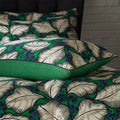 Smaragd - Back - EW by Edinburgh Weavers - Tropisch - Kopfkissenbezug 50 x 75cm "Magali", Baumwoll-Satin 2er-Pack