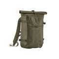 Verdeckte Grün - Front - Quadra - Rucksack, Roll Top, Wasserfest