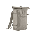 Steingrau - Front - Quadra - Rucksack, Roll Top, Wasserfest