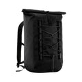 Schwarz - Back - Quadra - Fahrradtasche, Roll Top, Wasserfest