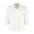 Weiß - Front - Kustom Kit - "Continental" Bluse für Damen 3-4 Ärmel