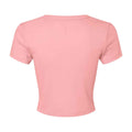 Solid Rosa - Back - Bella + Canvas - Kurzes Top für Damen