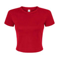 Rot - Front - Bella + Canvas - Kurzes Top für Damen