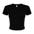 Schwarz - Front - Bella + Canvas - Kurzes Top für Damen