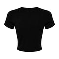 Schwarz - Back - Bella + Canvas - Kurzes Top für Damen