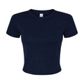 Marineblau - Front - Bella + Canvas - Kurzes Top für Damen