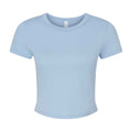 Solid Babyblau - Front - Bella + Canvas - Kurzes Top für Damen