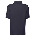 Marineblau - Back - Fruit of the Loom - "65-35" Poloshirt für Kinder