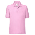 Hellrosa - Front - Fruit of the Loom - "65-35" Poloshirt für Kinder