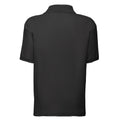 Schwarz - Back - Fruit of the Loom - "65-35" Poloshirt für Kinder