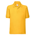 Sonnenblume - Front - Fruit of the Loom - "65-35" Poloshirt für Kinder