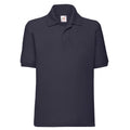 Marineblau - Front - Fruit of the Loom - "65-35" Poloshirt für Kinder