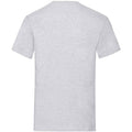 Grau - Back - Fruit of the Loom - T-Shirt Schwere Qualität für Herren-Damen Unisex