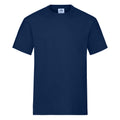 Marineblau - Front - Fruit of the Loom - T-Shirt für Herren-Damen Unisex