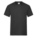 Schwarz - Front - Fruit of the Loom - T-Shirt für Herren-Damen Unisex