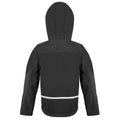 Schwarz-Grau - Back - Result Core - "TX Performance" Softshelljacke mit Kapuze für Kinder