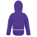 Violett-Grau - Back - Result Core - "TX Performance" Softshelljacke mit Kapuze für Kinder