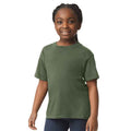 Militärgrün - Front - Gildan - "Softstyle" T-Shirt für Kinder