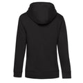 Schwarz pur - Back - B&C - "Queen" Kapuzenpullover für Damen