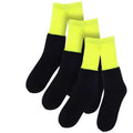 Schwarz-Hi Vis Gelb - Front - Ribbon - Socken für Herren - Arbeit(3er-Pack)