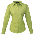 Limette - Front - Premier - Bluse für Damen Langärmlig