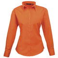 Orange - Front - Premier - Bluse für Damen Langärmlig