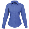 Königsblau - Front - Premier - Bluse für Damen Langärmlig