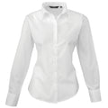 Weiß - Front - Premier - Bluse für Damen Langärmlig