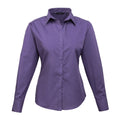 Violett - Front - Premier - Bluse für Damen Langärmlig