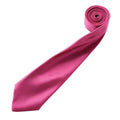 Dunkles Pink - Back - Premier Herren Satin-Krawatte, unifarben