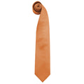 Orange - Front - Premier Herren Krawatte Colours, unifarben