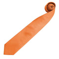 Orange - Back - Premier Herren Krawatte Colours, unifarben