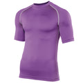 Violett - Front - Rhino Herren Base Layer Sport-Unterhemd - Sport-T-Shirt, Kurzarm